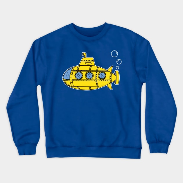 Submarine Doodle Crewneck Sweatshirt by doodlerob